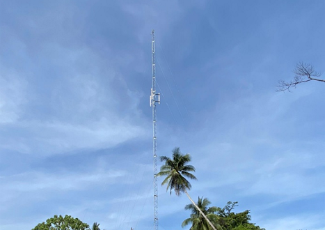 Tropical tower installation